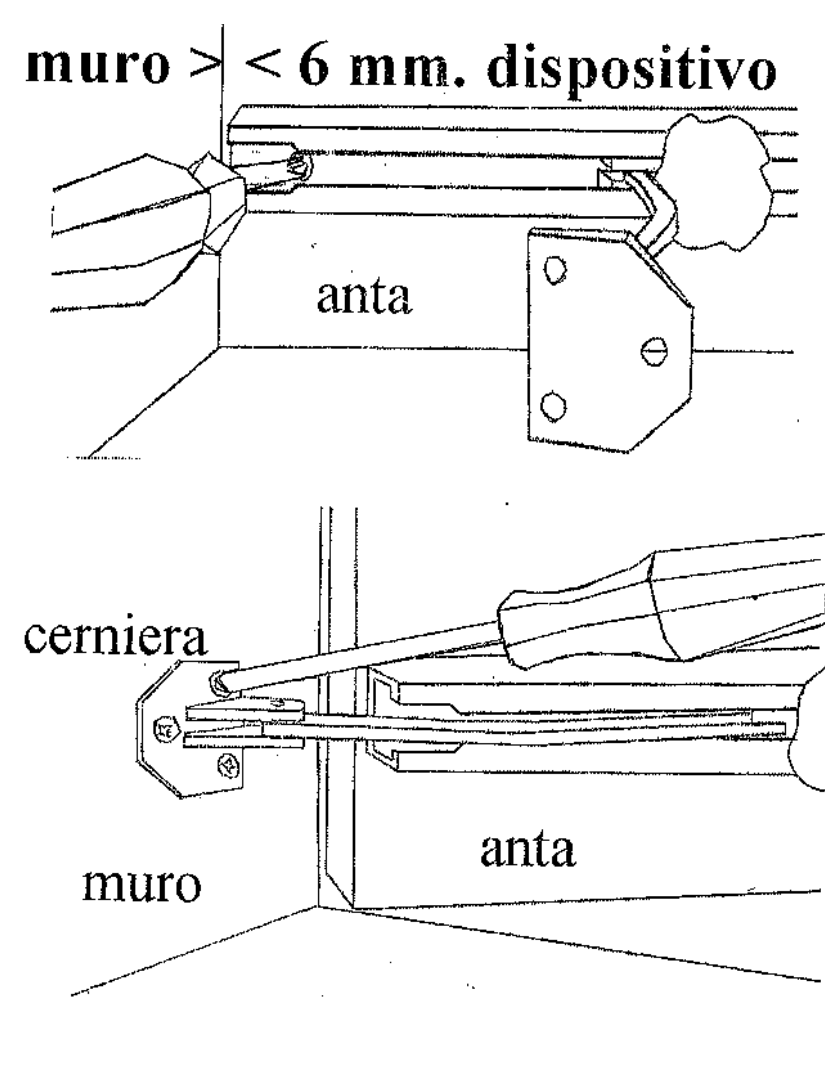 Fermapersiane GENIUS M con perno portante - col. NERO