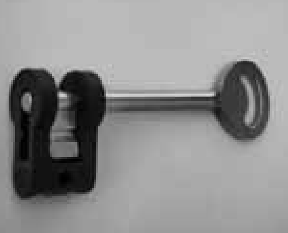 LOCHER -  Chiave UNIFORM per serratura foro patent - dimensioni CON INSERTO IN PLASTICA