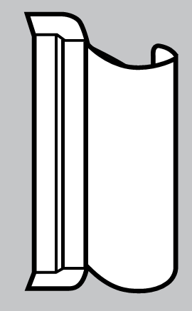 ROTO FRANK -  Copertura NT K per serramenti in pvc supporto cerniera parte anta - mat. PVC - col. ARGENTO NATURALE - note K - GM11