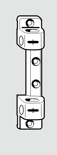 ROTO FRANK -  Supporto NT/NX - ARCO E TRAPEZIO per serramenti in pvc forbice - mano K/6/100 - portata (kg) PERNI 2 X Ø 5,8