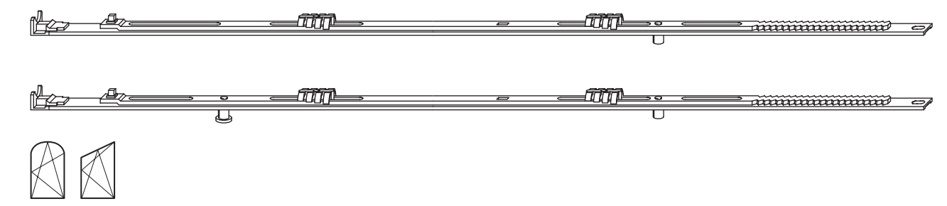 ROTO FRANK -  Chiusura Supplementare NT/NX - ARCO E TRAPEZIO verticale - gr / dim 1420 - lbb 1501 - hbb 1700