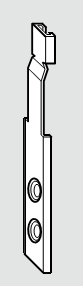 ROTO FRANK -  Piastra NT/NX - ARCO E TRAPEZIO terminale per braccio articolazione - col. ARGENTO OPACO