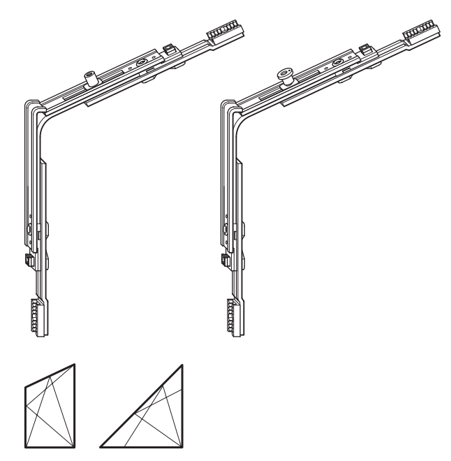 ROTO FRANK -  Movimento NT/NX - ARCO E TRAPEZIO angolare arco e trapezio superiore