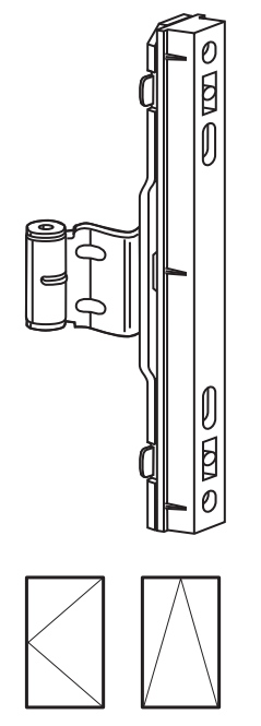 ROTO FRANK -  Cerniera NT/NX - STANDARD centrale corpo su anta - aria 12 - battuta 20 - interasse 9