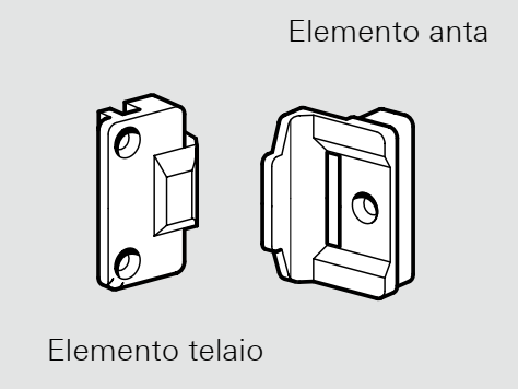 ROTO FRANK -  Rostro NT/NX - STANDARD antistrappo - col. ARGENTO OPACO - dimensioni ROST. CENT. INC.TEL.NO206 ARG.N693A20206 - note ELEMENTI TELAIO IDEALI PER PROFILI IN PVC - info CHIUSURA CENTRALE INVISIBILE - GEALAN 3000 / 7000