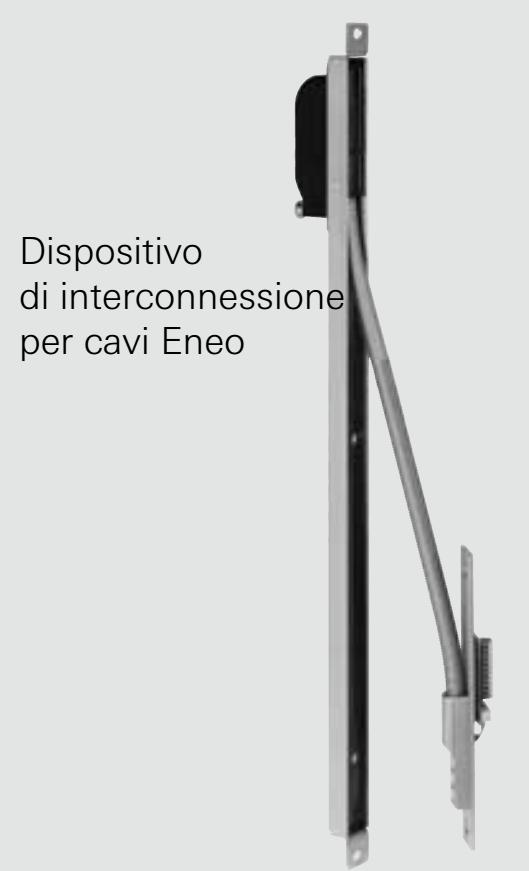 ROTO FRANK -  Passacavo C500/C600/H500/H600 mascherato ad incasso - col. ARGENTO OPACO - f: CONNETTORE ENEO 10 POLI DEL CAVO  DI INTERCONNESSIONE INNESTABILE