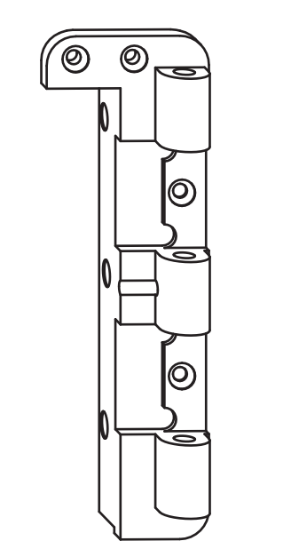 ROTO FRANK -  Supporto POWER HINGE braccio articolazione parte telaio - aria 12 - battuta 29 - mano DX - portata (kg) 300