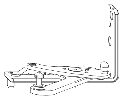 ROTO FRANK -  Supporto NT/NX - DESIGNO II angolare cerniera parte telaio - aria 12 - battuta 24 - interasse 13 - mano SX