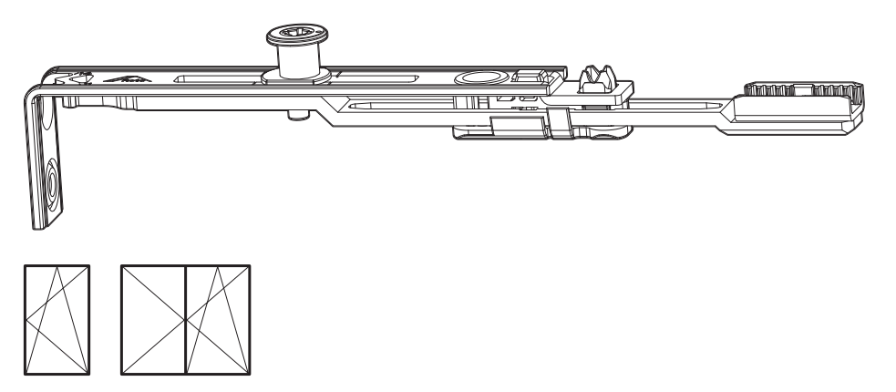 ROTO FRANK -  Terminale NT/NX - STANDARD superiore e inferiore per cremonese - hbb 110