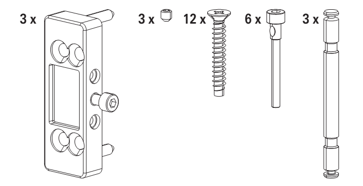 ROTO FRANK -  Supporto PATIO Z cerniera parte telaio - interasse 40 - 50