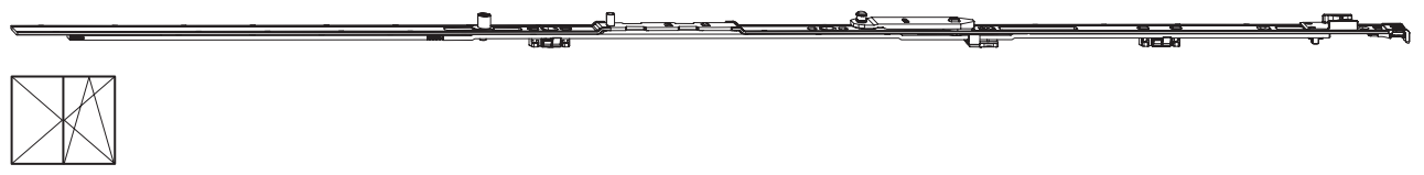 ROTO FRANK -  Forbice NT/NX - STANDARD anta ribalta corpo guida parte anta - gruppo / dimensioni 300 - lbb 290 – 410