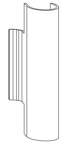 ROTO FRANK -  Copertura NT/NX - STANDARD ad applicare braccio forbice - col. BIANCO TRAFFICO - note NX BANDELLA COP T_R072