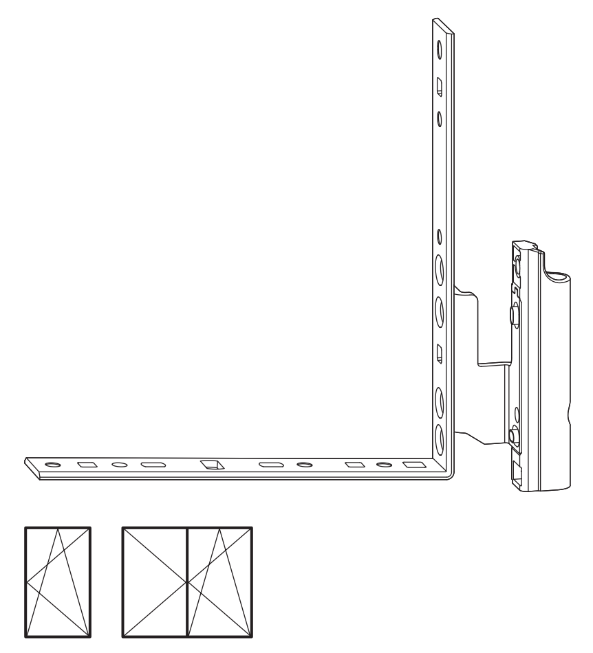 ROTO FRANK -  Cerniera NT/NX - STANDARD angolare anta e ribalta parte anta - aria 12 - battuta 20 - interasse 9 - mano SX