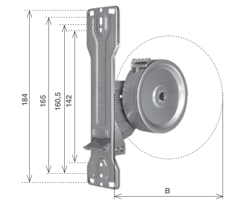 MV LINE -  Avvolgitore STAFER per tapperella - note B=245 - info 142 - 160 - 165 - 184