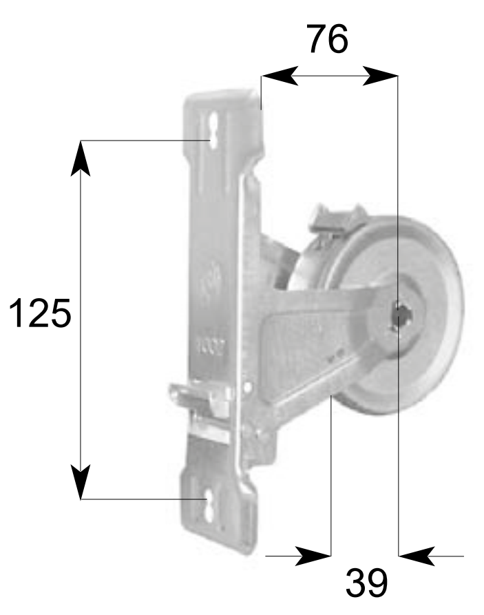 MV LINE -  Avvolgitore STAFER per tapperella - int 125 - 135 - per cintino  da mt 6