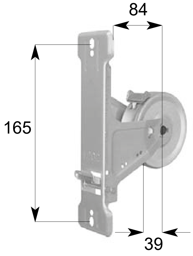 MV LINE -  Avvolgitore STAFER per tapperella - int 142 - 165 - per cintino  da mt 6