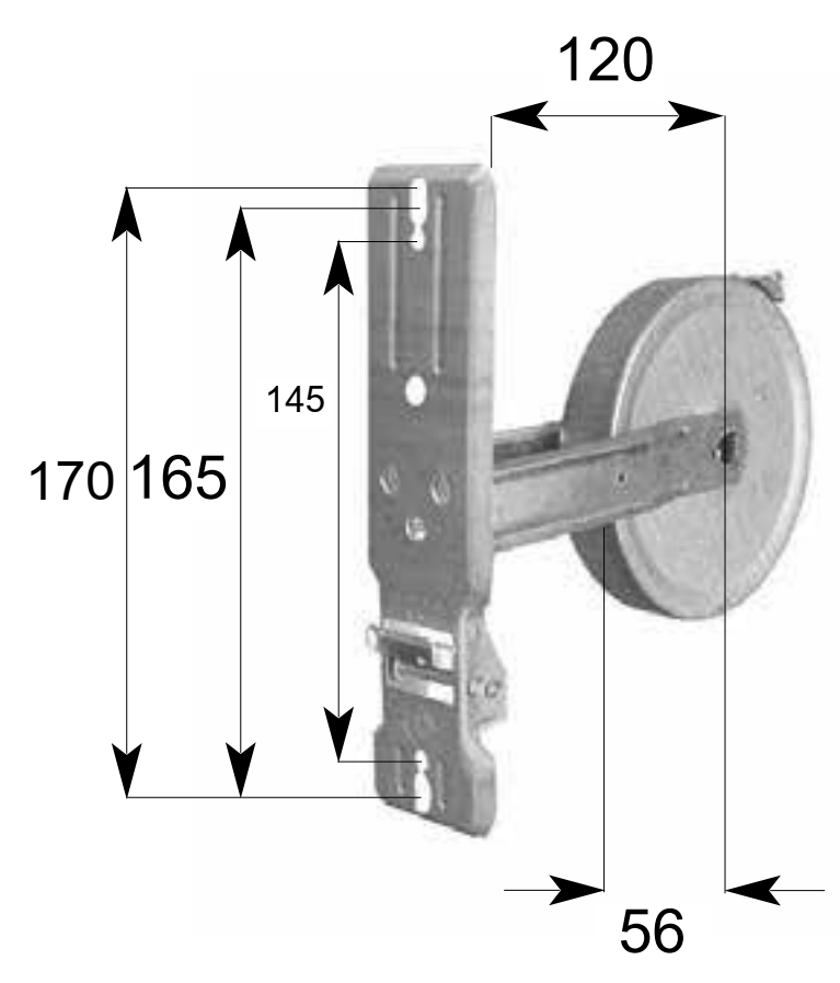 MV LINE -  Avvolgitore STAFER per tapperella - int 142 - 165 - per cintino  da mt 12