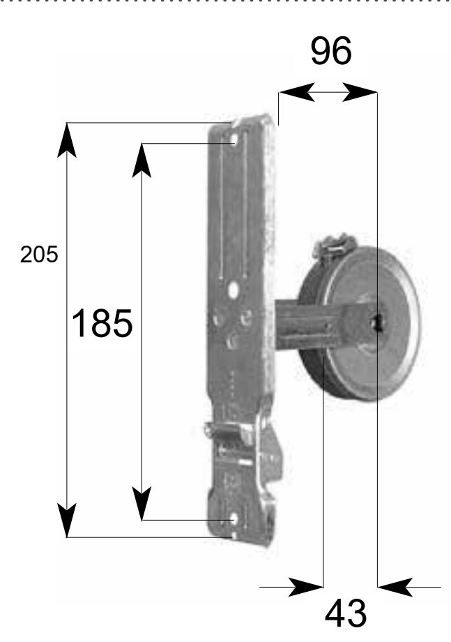 MV LINE -  Avvolgitore STAFER per tapperella - int 185 - per cintino  da mt 6