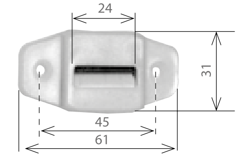 MV LINE -  Rullo STAFER guidacinghia scorricinghia orizzontale - col. BIANCO - info CON SPAZZOLINO