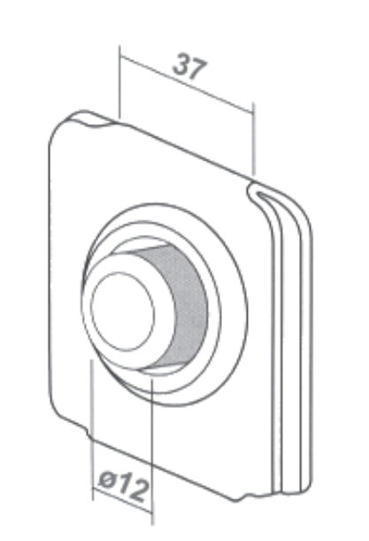 MV LINE -  Cuscinetto STAFER con boccola per tapparella - note CUSCINETTO QUADRO INS. 36