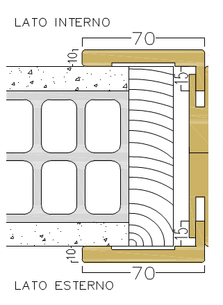 PAIL PORTE - Asta Coprifilo LACCATA LATTE 9010 - LINEA telescopico laminato in multistrato - col. LACCATO LATTE 9010 -  lun. 3020 - largh. 70 - lun. aletta 15 - note ASTA SINGOLA - info PER TELEIO STANDARD