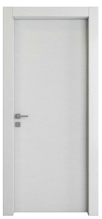 PAIL PORTE -  Porta MS BIANCO FRASSINO a battente con cerniere tipo anuba in laminato -  solo anta senza telaio e senza coprifili - col. BIANCO FRASSINO - l x h x sp 900 X 2100 X 43 - mano DX - note TELAIO STANDARD SEMIFILO