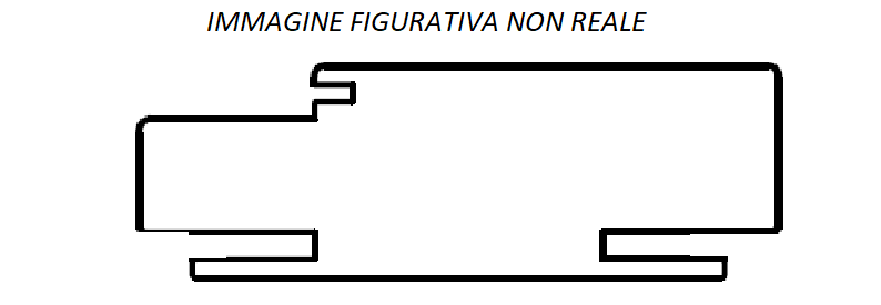 PAIL PORTE -  Telaio Porta MS BIANCO FRASSINO traverso superiore per battente in listellare - col. BIANCO FRASSINO - l x h x sp 600 - mano DX - SX - note PER TELAIO SEMIFILO