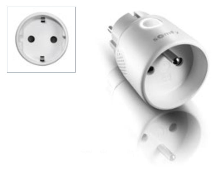 SOMFY -  Presa ADATTATORI - ACCESSORI con interruttore automatico - note PLUG IO CONSENTE IL CONTROLLO REMOTO DI UN SISTEMA DI ILLUMINAZIONE.