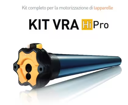 SOMFY - Kit Motore KIT VRA HIPRO cablato per tapparella - l1-l2 505 - 490 - coppia/velocità 10 NM - 12 GIRI/MIN - portata teorica 40 KG - Ø50 - potenza 90 W