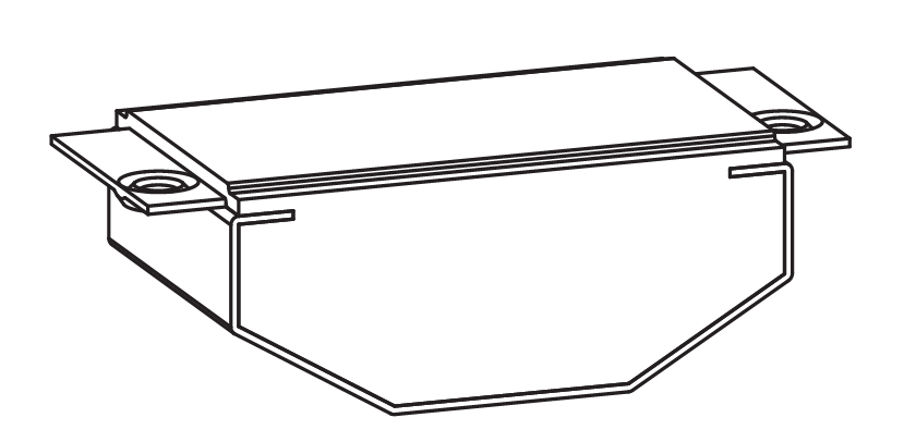 GU-ITALIA -  Tampone HS 934 - 937 termico superiore per guida - col. NERO