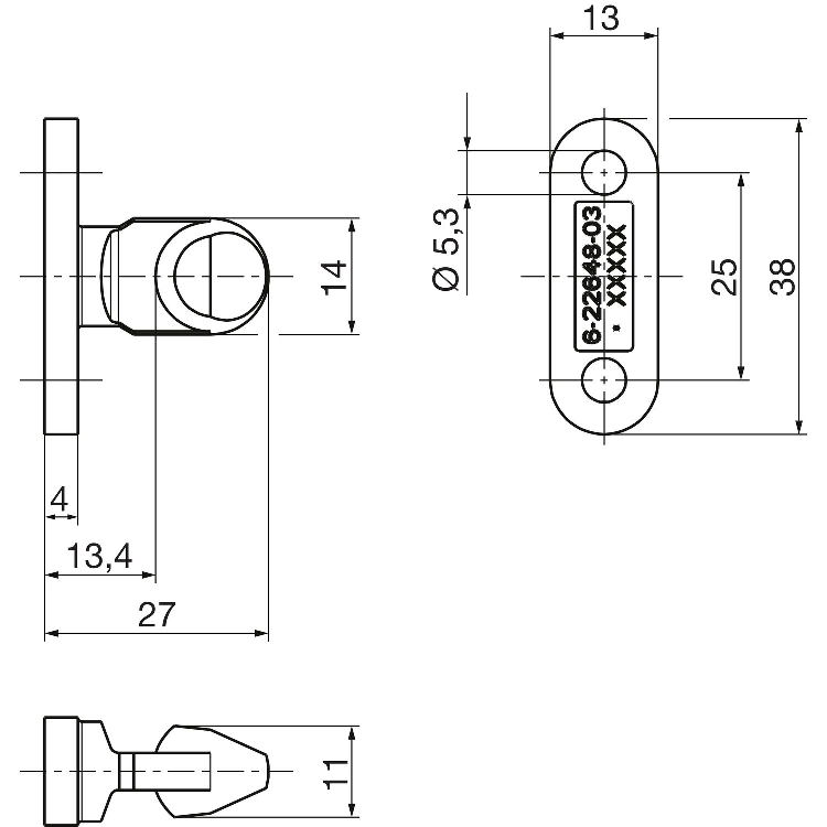 GU-ITALIA -  Perno HS 934 - 937 di chiusura