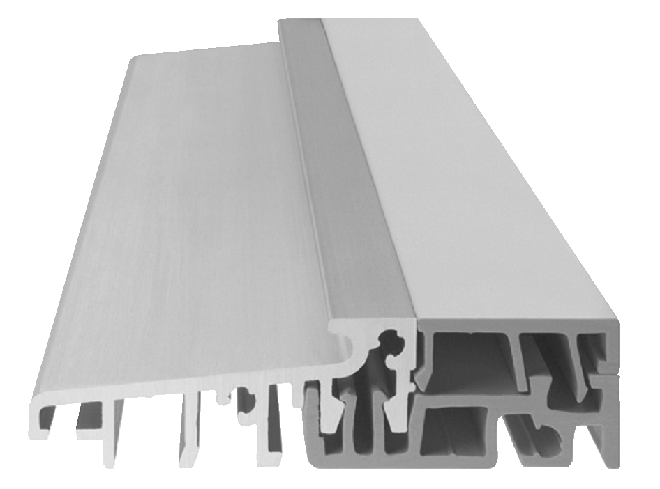 GU-ITALIA -  Soglia DKS per porta d'ingresso in legno con taglio termico - mat. PVC - col. GRIGIO - note 80 X 20 - dimensioni 6000