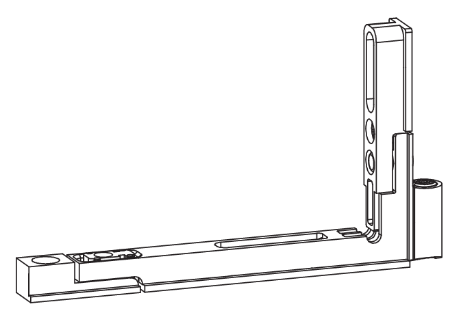 GU-ITALIA -  Supporto UNI-JET-S CONCEALED angolare cerniera parte anta - aria 12 - interasse 13 - mano DX