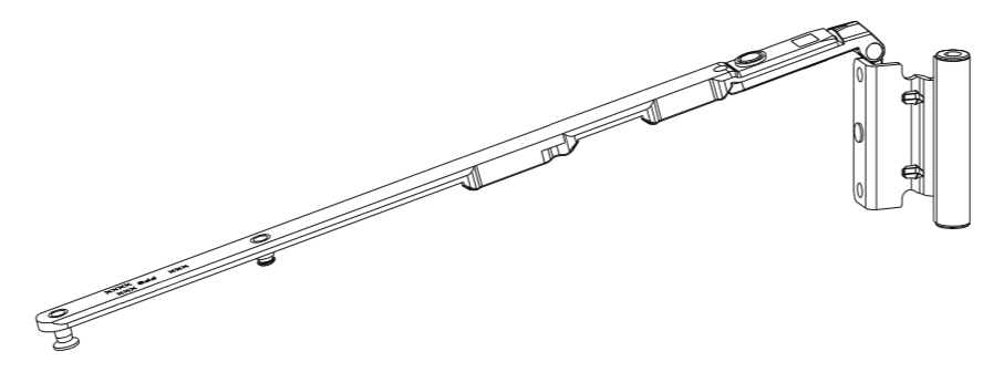 GU-ITALIA -  Forbice UNI-JET S anta ribalta per trapezio parte braccio articolazione con bandella - gruppo / dimensioni 12 - interasse 13 - battuta 18 - mano DX - SX