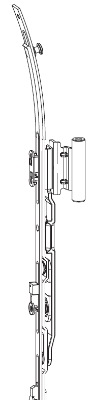 GU-ITALIA -  Forbice UNI-JET D anta ribalta per arco parte braccio articolazione con bandella - gruppo / dimensioni 455 - 620 - interasse 13 - lbb 581 - 2090 - battuta 18