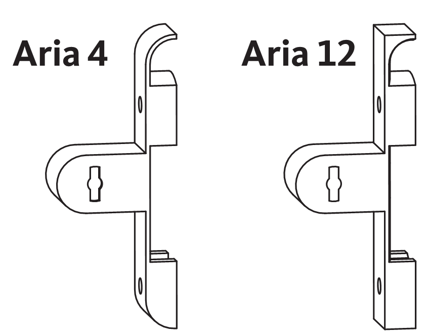 GU-ITALIA -  Blocchetto UNI-JET di sicurezza per cremonesi con terminali a ribalta - col. ARGENTO - note A4