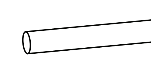 GU-ITALIA -  Asta VENTUS di collegamento orizontale o verticale - col. ARGENTO - dimensioni Ø 8 X 1850