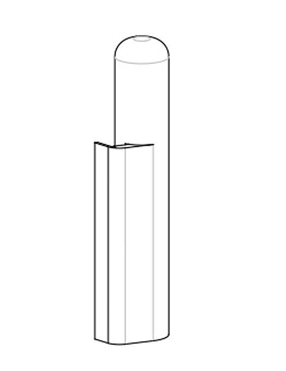 GU-ITALIA -  Copertura UNI-JET D ad applicare supporto cerniera - col. ARGENTO - note COPERTURA EV1 - DD - dimensioni DX