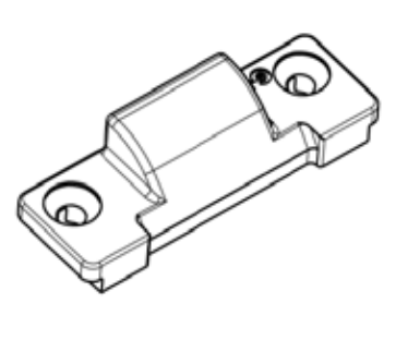 GU-ITALIA -  Cerniera UNI-JET D centrale a scomparsa per serramenti in pvc parte telaio - aria 12 - battuta 15,5 X 20 - interasse 13