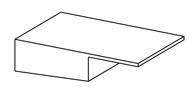 GU-ITALIA -  Tampone HS 934 - 937 termico inferiore - col. NERO - note P1634