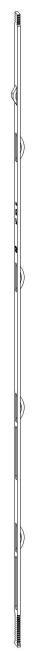 GU-ITALIA -  Asta BILICO collegamento verticale bilico senza braccetto - gruppo 1880 - hbb 1701 - lbb 2200