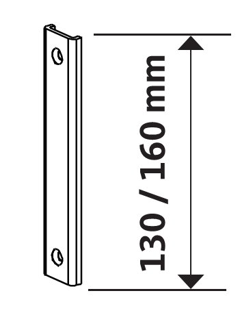 GU-ITALIA -  Terminale SECURY AUTOMATIC inferiore per serratura multipunto - hbb 130 - front. 20
