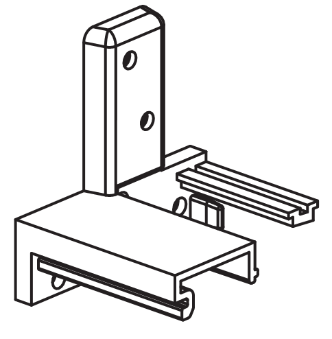 GU-ITALIA -  Tappo DKS terminale di testa per soglia - col. ARGENTO - note GIUNTO LEGNO 80 MM