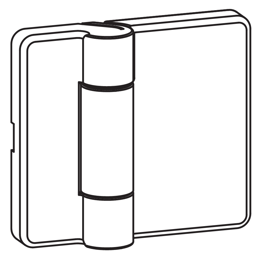 GU-ITALIA - Kit Copertura GU 922 - 925 cerniera scorrevole a libro - col. TESTA DI MORO - a mm 25 - b mm 45