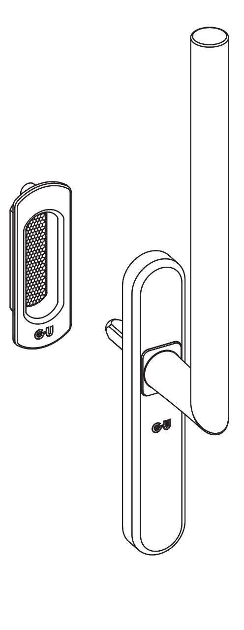 GU-ITALIA -  Maniglione Alzante FORTE scorrevole hs accoppiato con placca foro yale - mat. INOX - col. INOX