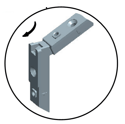 GU-ITALIA -  Supporto SECURY AUTOMATIC stabilizzatore terminale - col. ARGENTO