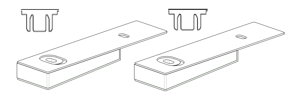 GU-ITALIA -  Tappo FLATSTEP 222 confezione accessori guida per alzante scorrevole - col. ARGENTO - note PER SPESSORE TELAIO 56