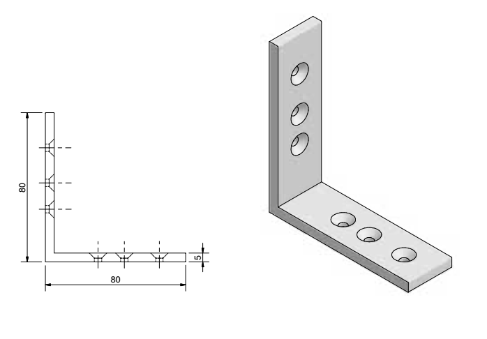 GKG -  Giunzione Per Legno W58 fissaggio per fissaggio profili finestra in pvc - larghezza 80 X 80 - spessore 16