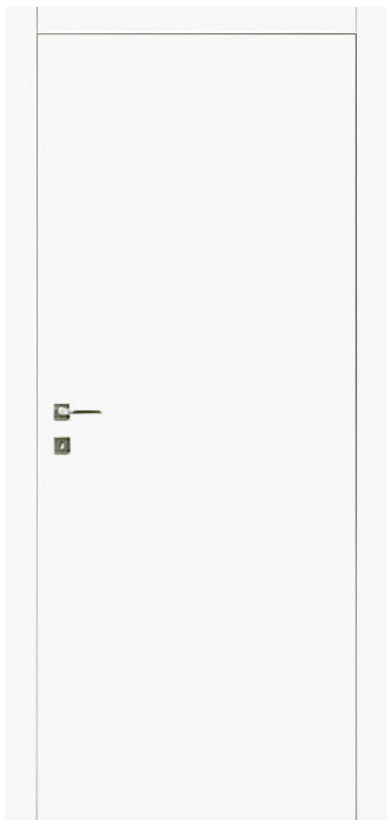 VIEMME PORTE -  Porta IDOOR ONE 800 BO a battente con cerniere a scomparsa regolabili in laminato con mostre in multistrato listellare - col. BIANCO OPACO - l x h x sp 900 X 2100 X 44 - mano DX - SX - note IDOOR 1000