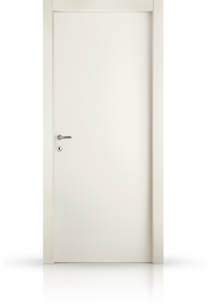 VIEMME PORTE -  Porta QUADRA a battente con cerniere tipo anuba in laminato con mostre in mdf - col. BIANCO OPACO - l x h x sp 700X2000X44 - mano SX - note QUADRA 320